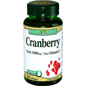 Natures Bounty Cranberry Plus Vitamin C Softgel